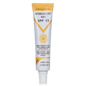 Защитен крем за лице с избелващо действие SPF 15 Achroactive Max - Rosa Impex
